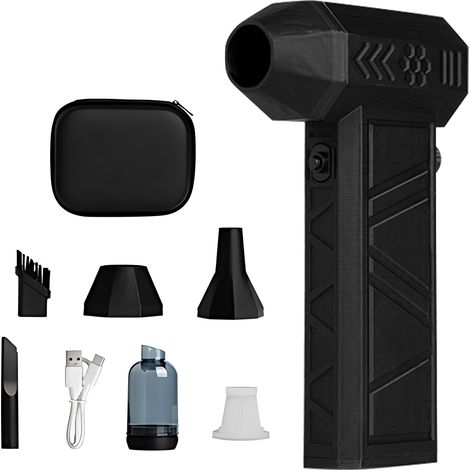 Souffleur d'air électrique sans fil 140000RPM moteur brushless force 250g vitesse réglable batterie 8000mAh pour nettoyage poussière (1/3)