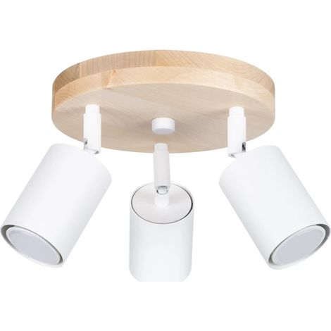 Plafón Elluae blanco, 3 luces (1/5)