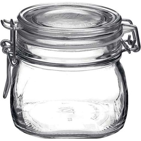 barattolo in vetro con chiusura ermetica bormioli "fido" 500 ml