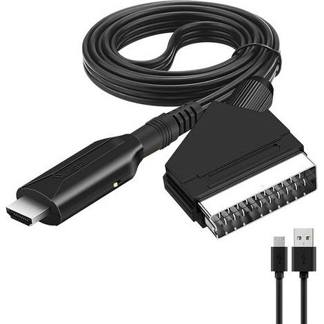 Convertisseur péritel vers Hdmi adaptateur Audio vidéo pour Hdtv/dvd/décodeur/ps3/pal/ntsc Adaptateur électrique - RWAdaptateur électrique (1/5)