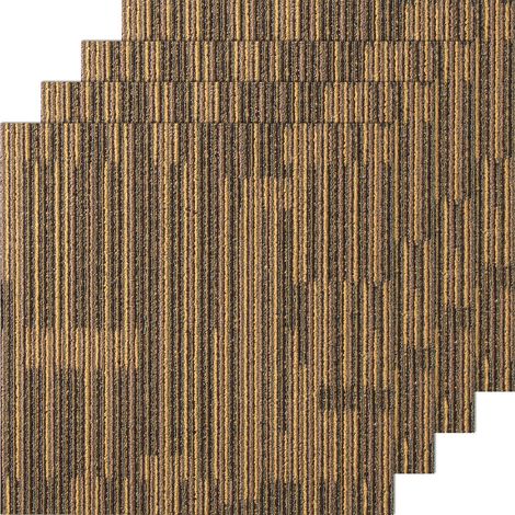 Protection et insonorisation - dalles de moquette 50x50 cm, poils courts, réutilisables, pour sols durs