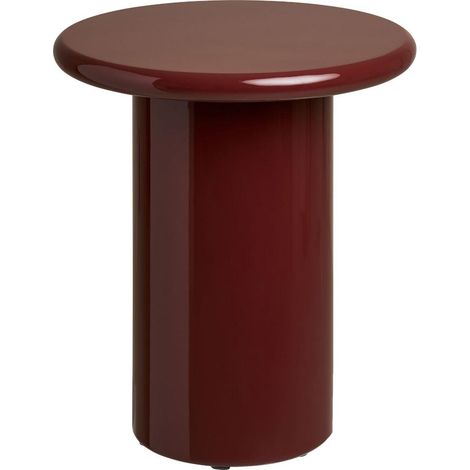Sanna table d'angle Ø45cm bordeaux. (1/5)