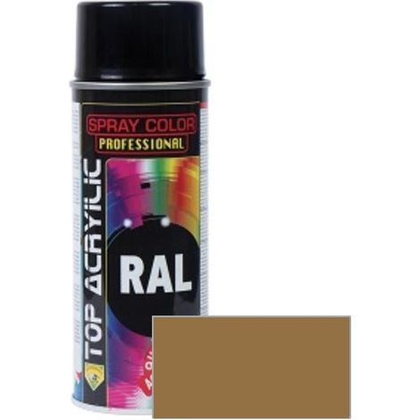 TOP ACRYLIC spray acrilico m/verdoso ral-8000 400ml marron verdoso (1/2)
