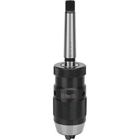 MK2-B16 Bohrfutter, Schnellspannfutter, 0,5–16 mm, Schnellspannfutter mit Selbstspannung, Säulenbohrfutter, für Säulenbohrmaschinen, Fräsmaschinen und Drehmaschinen (1/5)