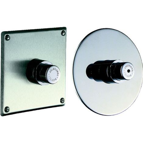 Delabie - Robinet d'urinoir TEMPOSTOP temporisé 7 sec encastré Rosace Inox Diam 130 mm