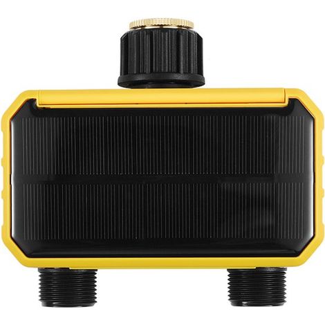 Programador de riego inteligente Wi, alimentado por energía solar y con batería integrada, controlador de riego automático remoto vía Wi, Fi (1/5)
