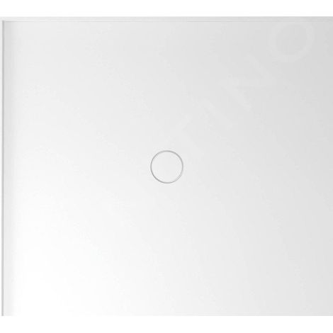 Receveur de douche rectangulaire en marbre de culture MIRAI, 100x90x1,8cm, gauche, blanc (1/5)
