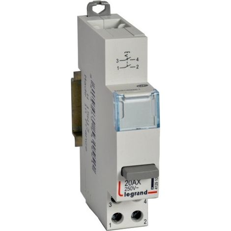 Legrand 412910 Modular push-button switch - single-function, 2-pole - 1 module