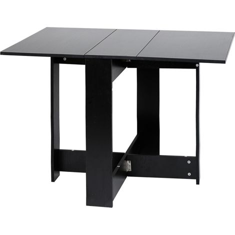 SiFree® Table à manger pliante de style contemporain  Table de cuisine pliable 1037673.4cm  noir