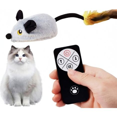 Juguete eléctrico para gatos con sistema de inducción, control remoto y que simula el entretenimiento felino. (1/5)