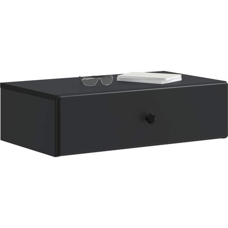 Maison Exclusive - Tavolino da Parete Laterale Nero 59 x 34,5 x 17 cm