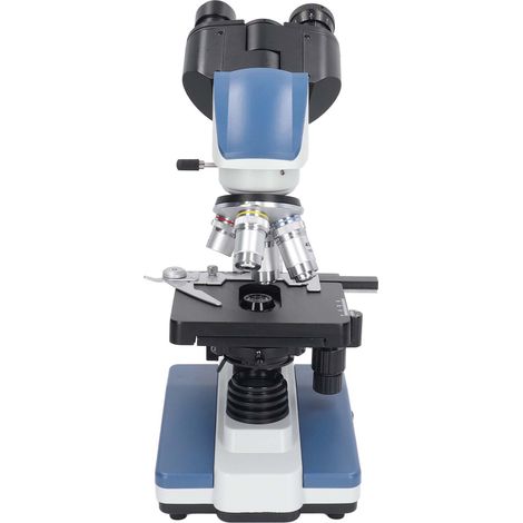 Microscope binoculaire 40X à 2500X à platine mécanique double couche, microscope binoculaire composé de laboratoire, prise UE AC85-240V (1/5)