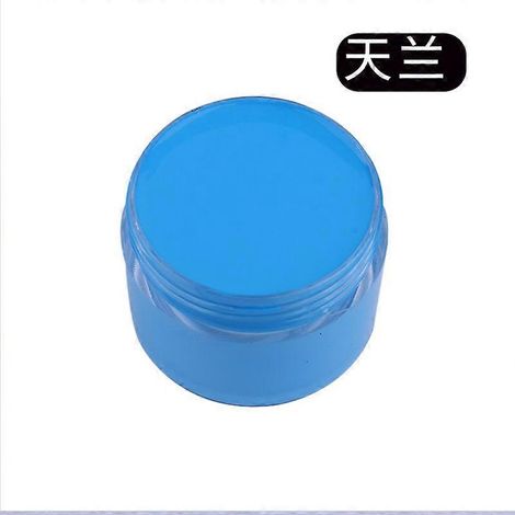 Crème de teinture et de réparation pour cuir, raviveur de couleur pour sacs, chaussures, canapés, vestes, masquant les rayures et restaurant le cuir véritable. Couleur : Bleu ciel