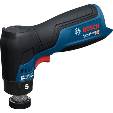 Bosch Professional – Ponceuse excentrique 12V – Moteur sans charbon – Ergonomie compacte – Pour bois dur et teck – Vitesse réglable – Diamètre plateau 125mm - 12V-32