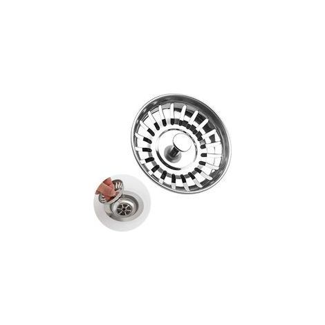 2 tappi per lavello da cucina da 78 mm, filtro universale per lavello da cucina, tappo universale per lavello in acciaio inox - tappo di scarico per lavello/lavabo - filtro per lavello da cucina (1/5)