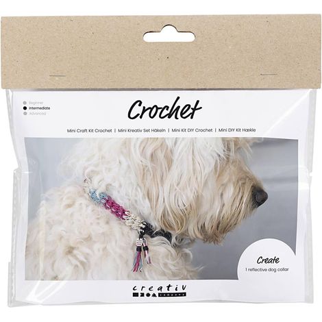 Mini artisanat Kit Crochet, collier de chien, 1 paquet (1/2)