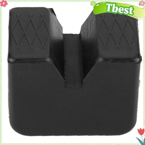 Tbest Coussinet en caoutchouc pour cric Coussinet de Cric en Caoutchouc pour Cadre de Voiture, Protecteur de Rail, moto outillage (1/5)