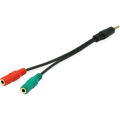 Equip Audiokabel 3.5mm 1x2x StBu 0.15m Y-Kabel