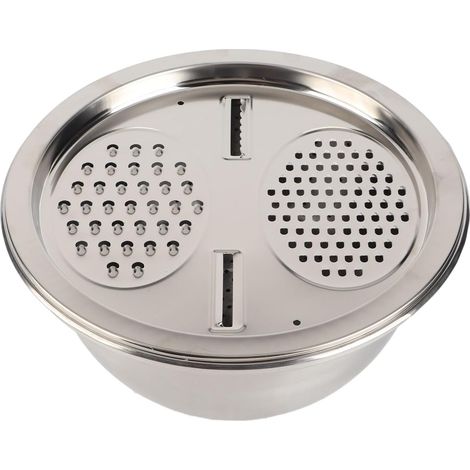 Stainless Steel Grater Strainer Basin, 3-in-1 Strainer and (1/5)