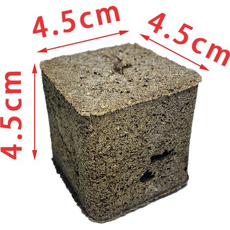 Blocs de Culture sans Sol pour Légumes 4,5 cm – Substrat Hydroponique Tourbeux – Lot de 3 (1/4)