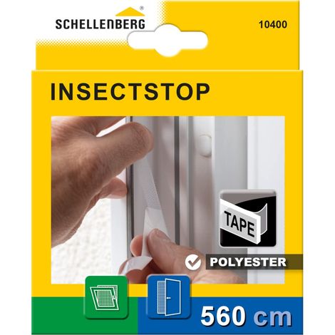 Schellenberg 10400 Nastro di Fissaggio per Zanzariere, Poliestere, Trasparente, 5,6 m (1/4)