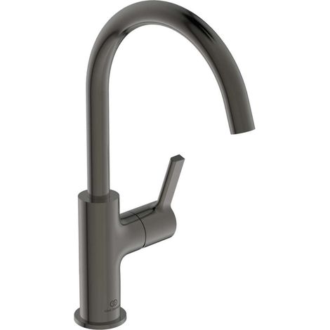 Miscelatore lavabo JOY sporgenza 169 mm magnetico grigio con bocca alta, senza piletta IDEAL STANDARD (1/3)