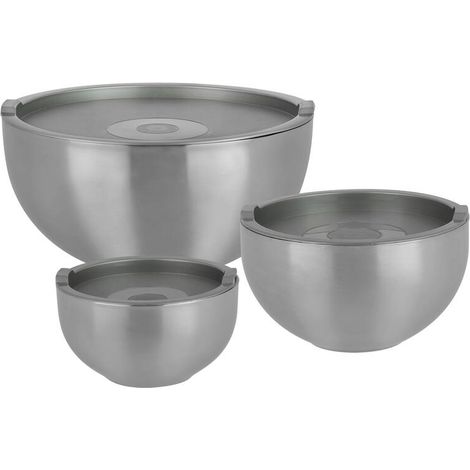 GSW Isolier-Schüssel Edelstahl 30 cm Silber