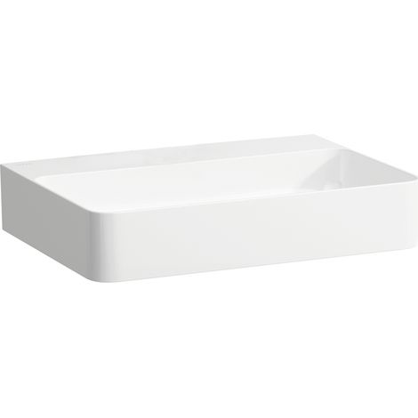 LAUFEN VAL Lavabo sobre encimera, sin agujero para grifo, sin