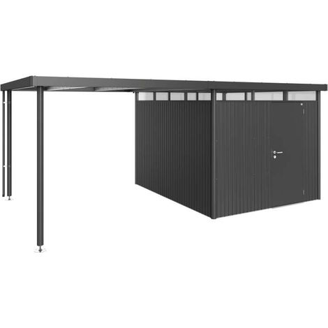 Tetto laterale casetta HighLine Misura H5 grigio scuro metallizzato