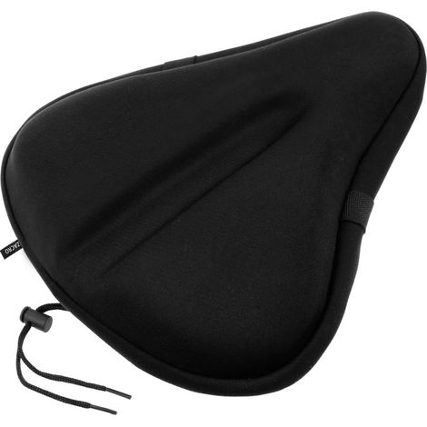 Housse de selle de vélo d'appartement grande taille, coussin large et souple en gel pour selle de vélo, housse confortable compatible avec les vélos de ville et d'appartement, cyclisme en salle et spi (1/5)