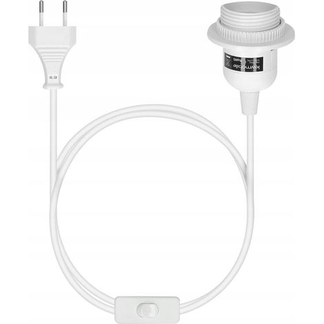 E27-Steckdose mit 3 m Kabel, Kabel mit Schalter, E27-Steckdose mit Schalter (1/4)