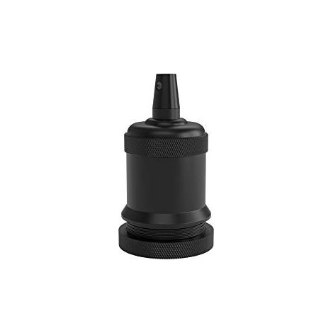 CALEX Creations - Portalampada serie Bell, attacco E27, colore: Nero opaco (1/4)