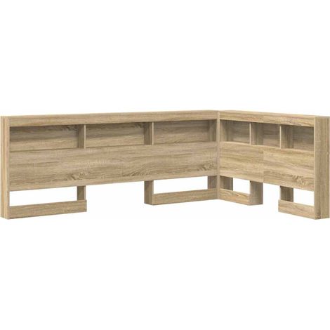 Maison Exclusive - Aufbewahrungskopfteil Sonoma-Eiche 120 cm Holz (1/5)