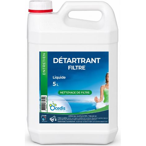 Traitement piscine OCEDIS détartrant pour filtre piscine bidon 5L