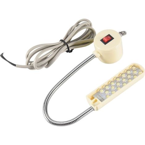 Lampe Magnétique 220V à 20 LED pour Machine à Coudre Éclairage de Travail (1/4)
