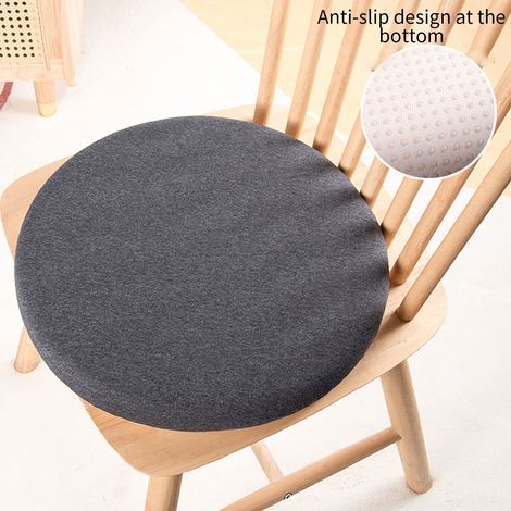 Coussin De Siege En Mousse A Memoire De Forme - Tricoté - 35 X 35 X 3 5 Cm - Pour Bureau Chaise De Cuisine Ou Salon - 1 Unite (1/5)