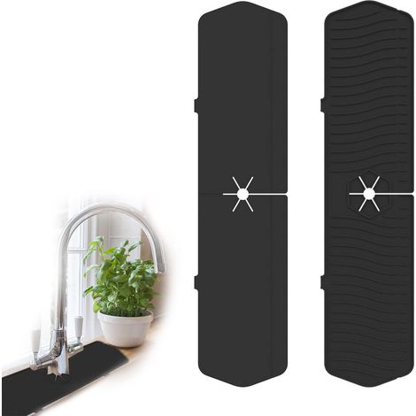 Tapis Robinet en Silicone, Protection Anti-éclaboussures, Protection Anti-éclaboussures pour évier Cuisine, Tapis d'égouttage, Tapis Anti-éclaboussures pour la Protection des Plans (1/5)