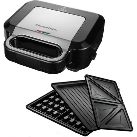 Russell Hobbs Sandwichmaker 3 in 1 Schwarz-Edelstahl