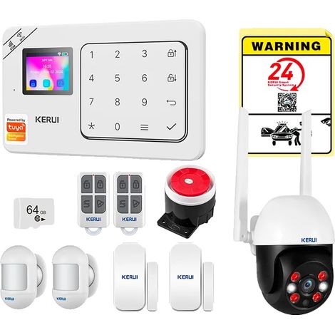 Sistema di allarme, controllo wireless, compatibilità con assistente vocale, kit di allarme da 6 pezzi, spina EU-e (1/2)