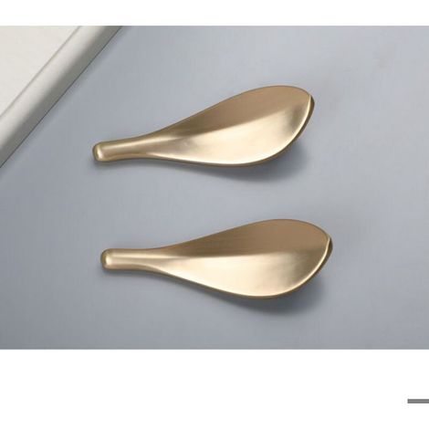 Poignée Meuble Cuisine Dorée 4 pcs, Alliage Zinc, Entraxe 32 mm (1/5)