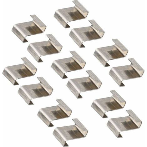 Clips de fil de vitrage de serre, clips de fixation de vitre de verre de serre en acier inoxydable Clips de vitrage de type Z (1/4)