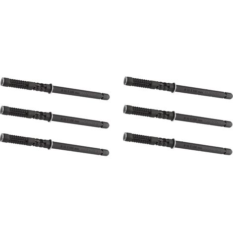 APEX Supports d'étagère  CLEAR  Support d'étagère mural galvanisé (10 x 145 mm)  Lot de 6  Acier Galvanisé Marron Clair  Pour charges lourdes  Montage mural  Support d'étagère invisible (1/3)