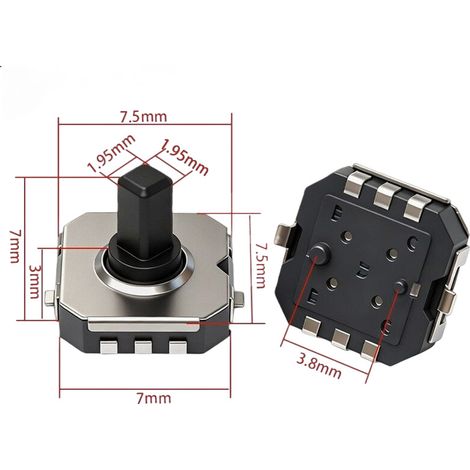 Fonction de commutation à cinq positions pour patch 775/776/777/10109/10 mm avec ou sans support, 777 avec pilier et patte