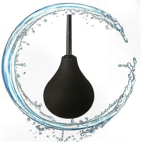Boule en silicone souple et embout fin pour un nettoyage doux et sûr. Noir, 224 ml. (1/3)
