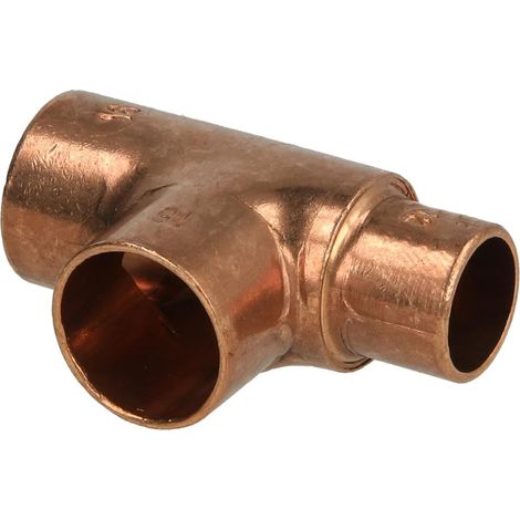 Raccord à braser cuivre té réduit 16 x 16 x 12 mm