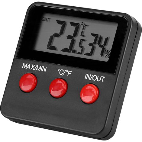 Thermomètre Hygromètre Numérique LCD pour Incubateur Œufs et Terrarium (1/5)