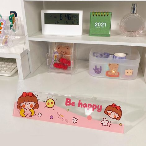 Staubdichte Vitrine, transparente Displaybox, Temperaturdatenlogger, Computersensor, Thermometer, wandmontierte Acryl-Aufbewahrungsbox im niedlichen Design