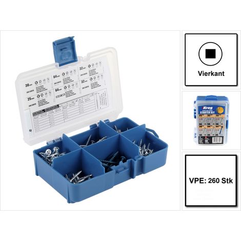 KREG SK04 Kit di avviamento per viti a tazza 260 pezzi - SK04-INT (1/5)