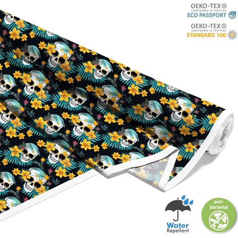 TESSUTI DECORATIVI PER ESTERNI OXFORD - Motivo Teschio I DX4479 (1/5)
