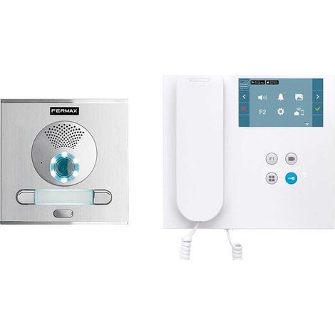 FERMAX 94421 Kit video placa CITY y monitor VEO WIFI DUOX PLUS 2L con pantalla 4,3 en plástico ABS de alto impacto (1/3)